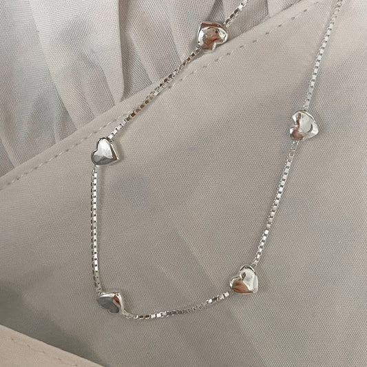 Heart In Sterling Sier Female Mori Sweet Bracelets