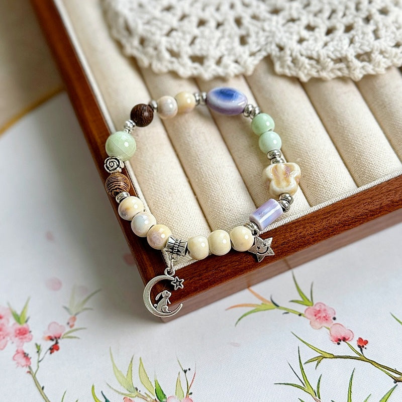 Women's Ceramic Summer High-grade Chinese Style National Bracelets