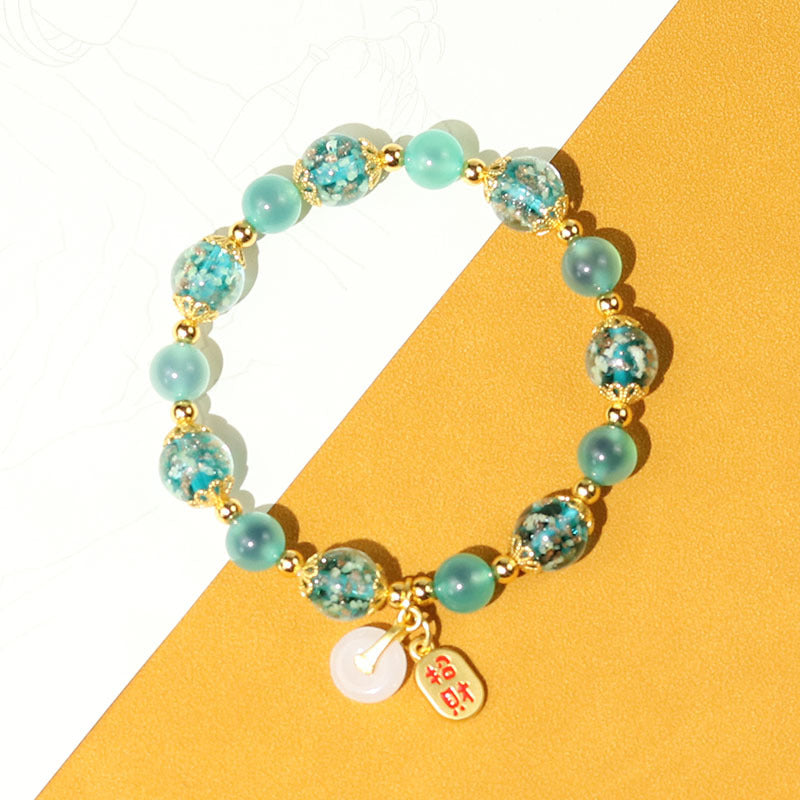 Women's Agate High-grade Natural Fragrant Gray Glaze Scenic Spot Live Bracelets