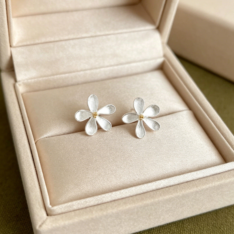 Temperament Inlaid Zircon Delicate Pearl High-grade Light Luxury Korean Style Stud Earrings