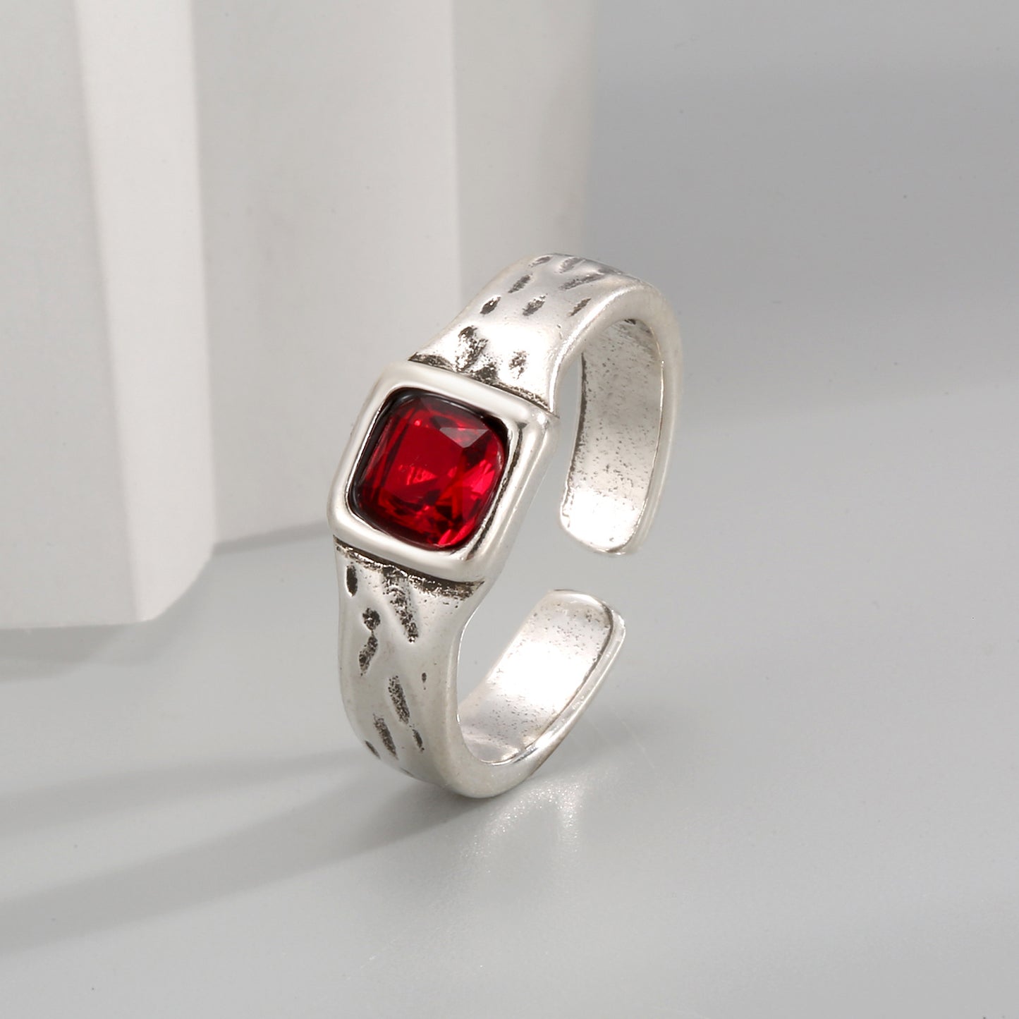 Women's & Men's Fashion Personality Trend Simple Ruby Ring