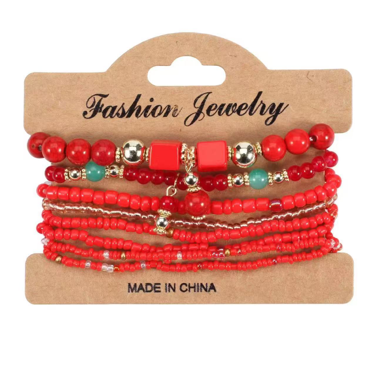 Trendy Unique Bohemian Elastic Bead Creative Bracelets