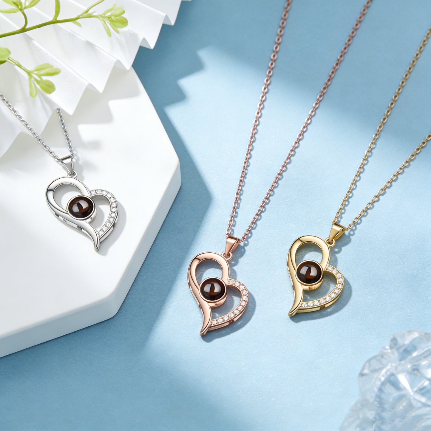 Of Love Language You Copper Heart-shaped Projection Not Easy To Necklace