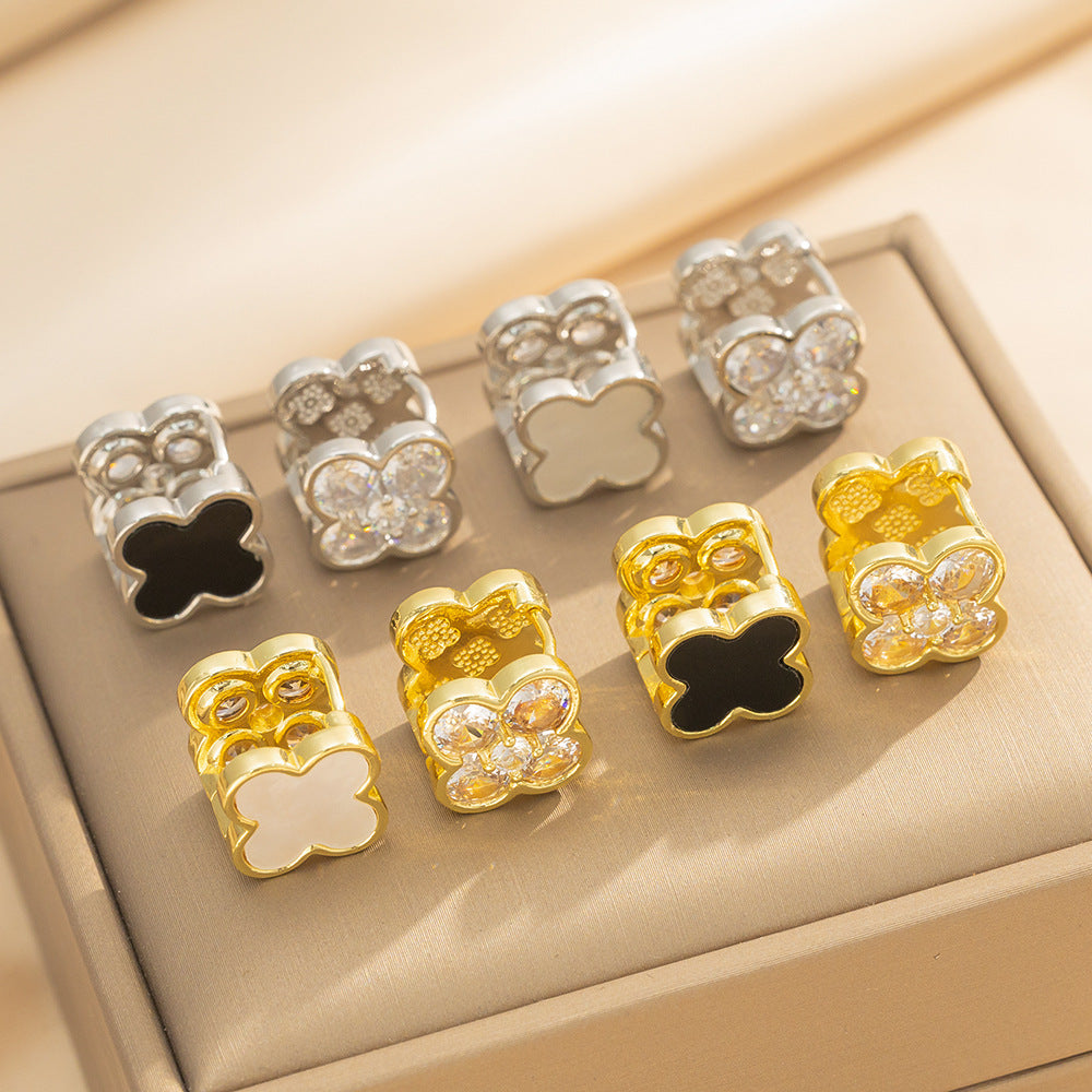 Simple Classic All Match Fashion Zircon Earrings