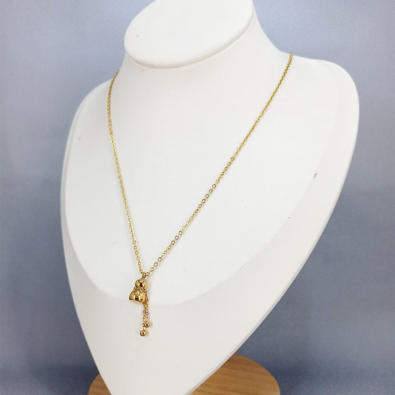 Gold Gourd Tassel Female Simple Korean Style Necklaces