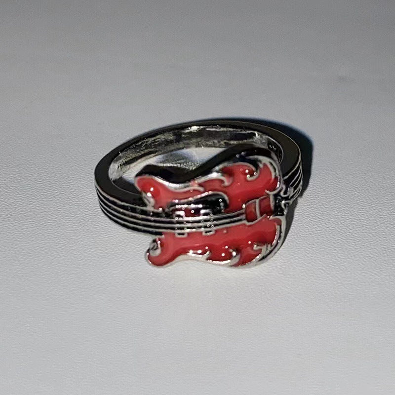 Imitation Blue Treasure Egg Noodles Bow Female Niche Ring