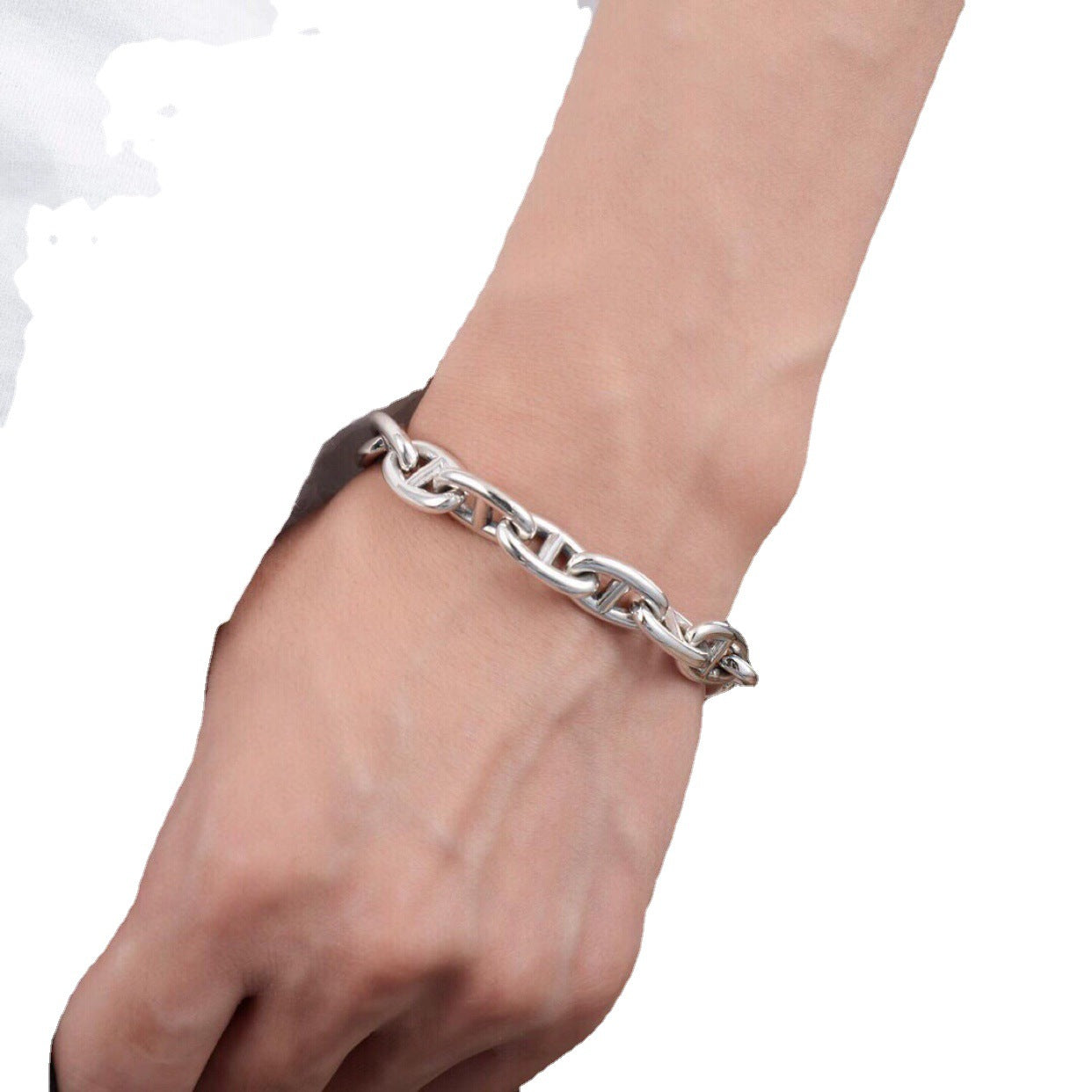 Women's & Men's Nose Retro Buckle Hot Personalized Tide Bracelet
