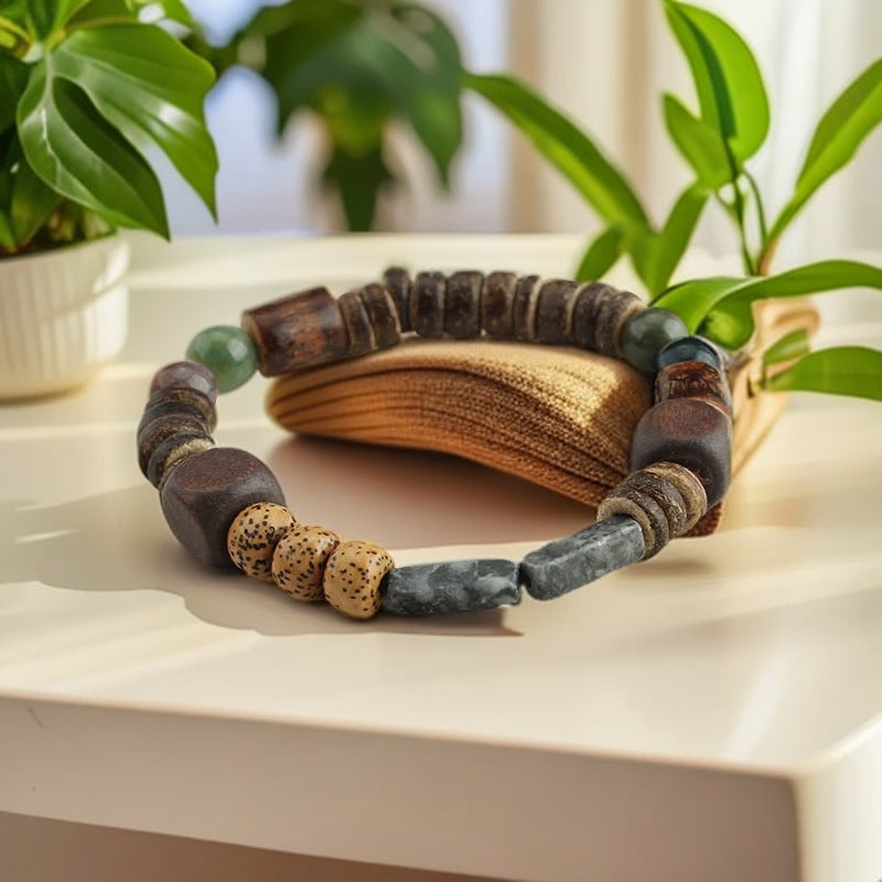 Chinese Beaded Bohemian Natural Stone National Style Bracelets