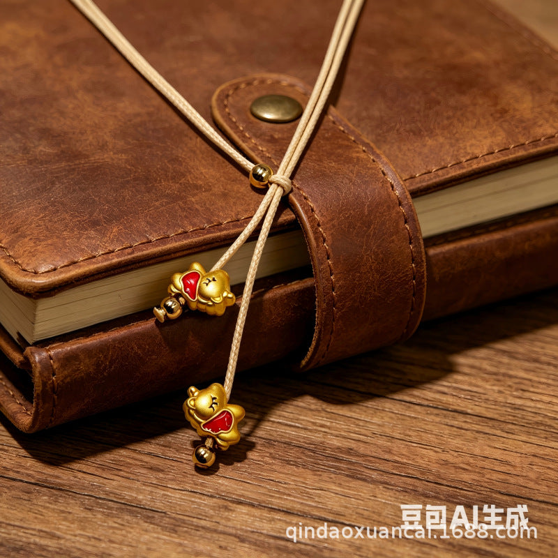 Elegant National Fashion Horse Golden Clothing Necklace