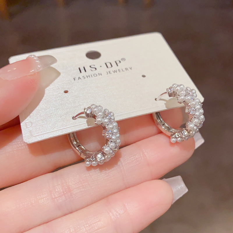Women's Pearl Clip Graceful Fashionable Exquisite Gentle High-grade Ear Buckle