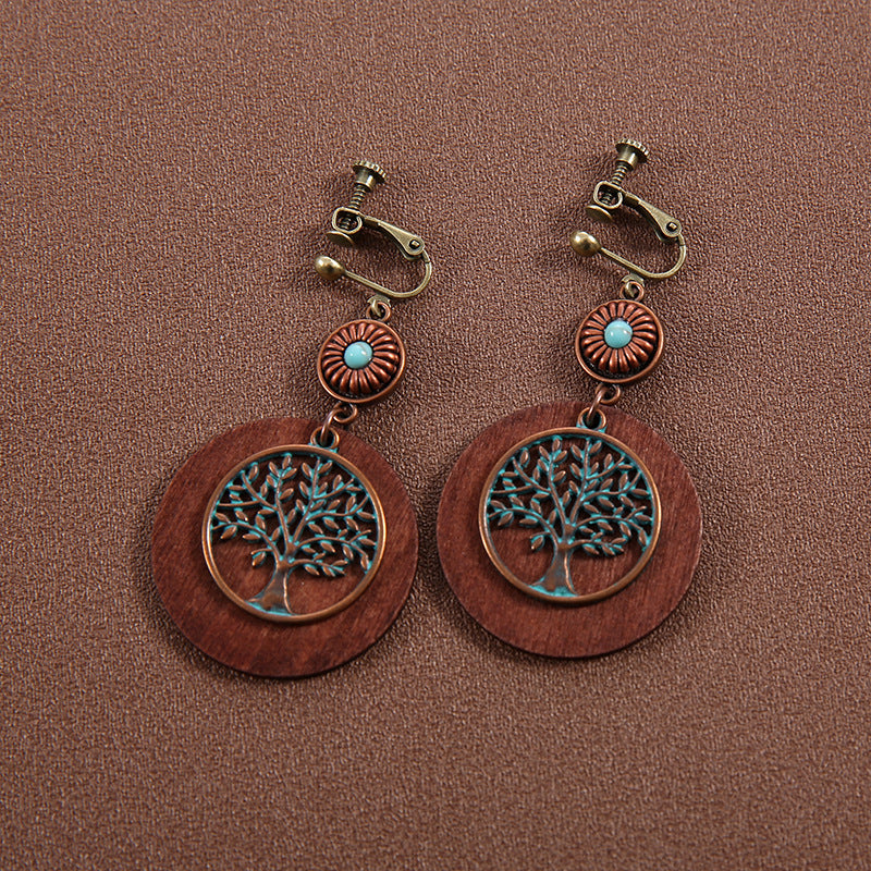 Ethnic Style Butterfly Retro Long Tassel Earrings