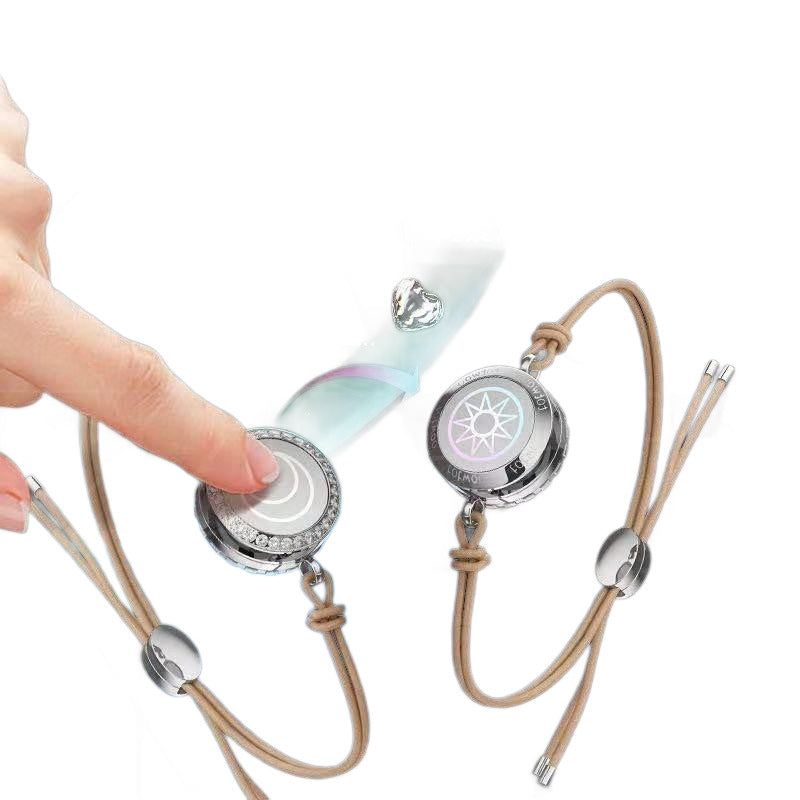 Pairs Of Long-distance Love Intelligent Interactive Luminous Vibration Bracelet