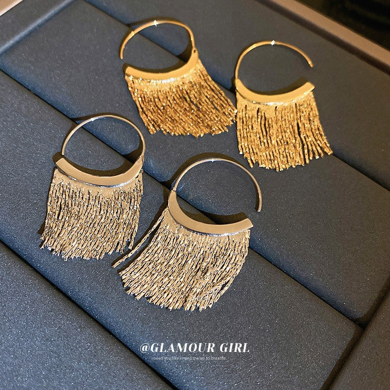 Tassel Cold Style Copper Simple Grace Earrings