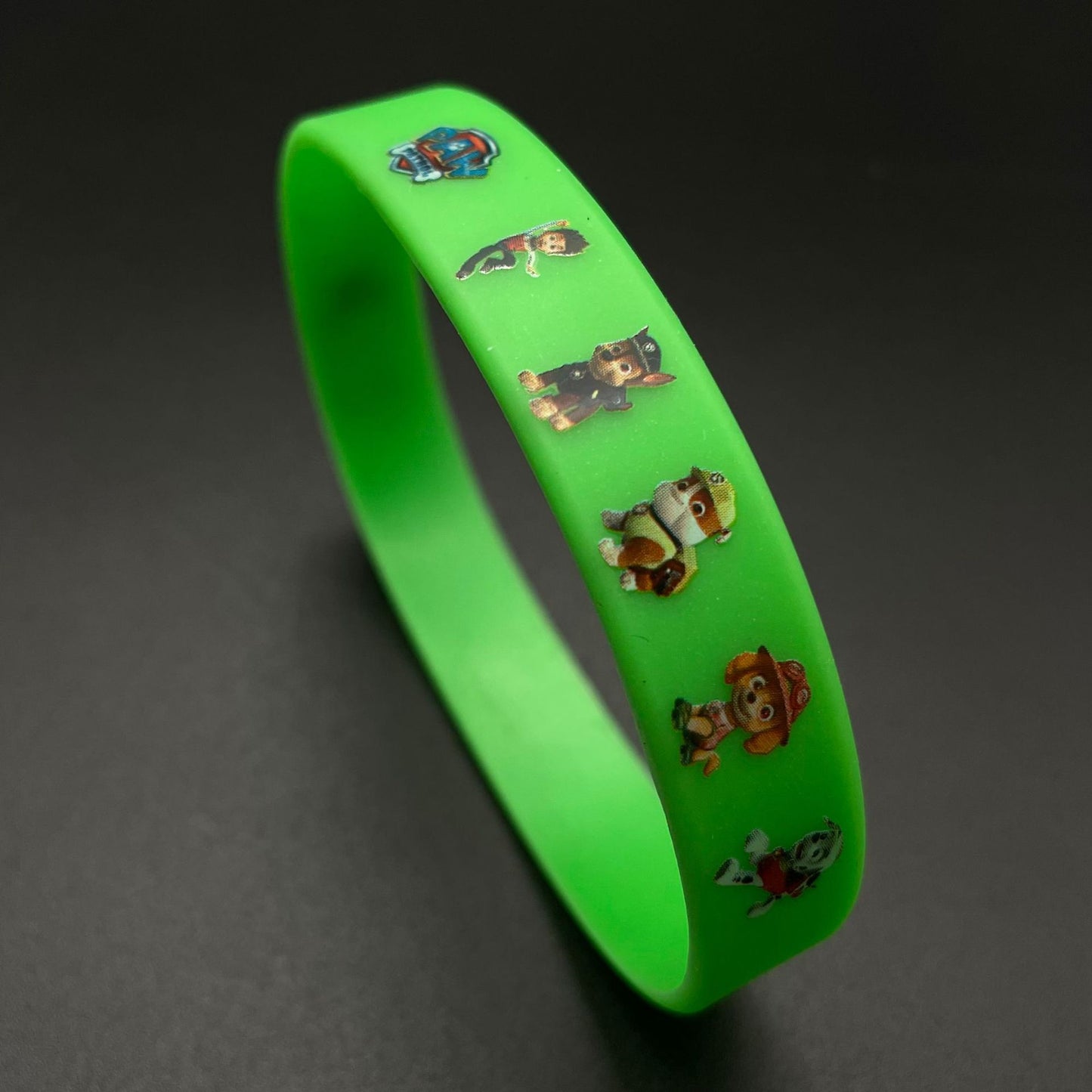 Children's Paw Patrol Silicone Color Printing Luminous Bracelet