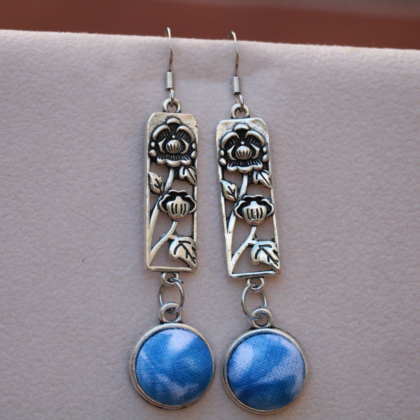 Yunnan Dali Ethnic Style Handmade Fabric Earrings