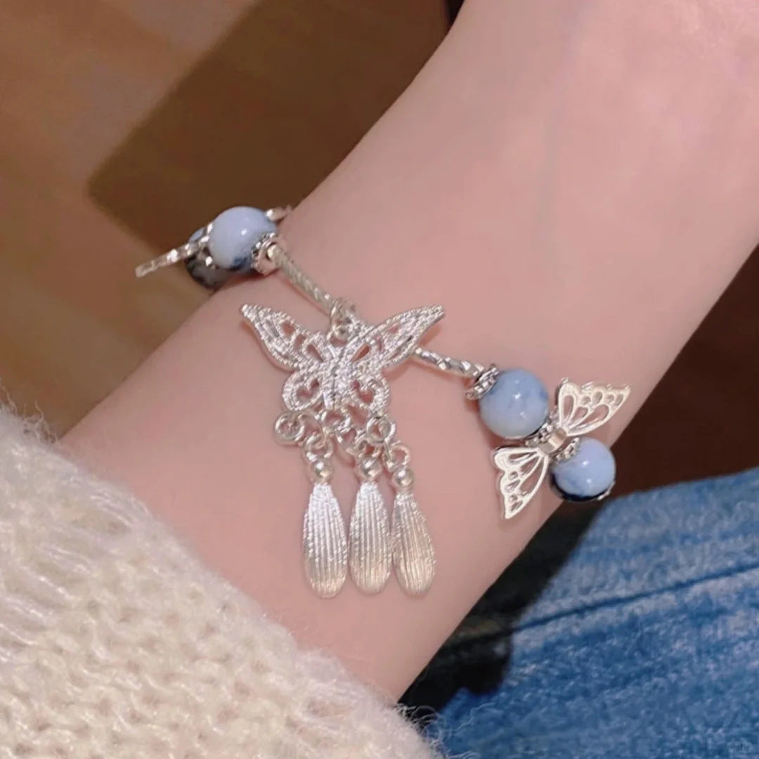 Butterfly Female Cold Door Design Super Fairy Good-looking Bracelet