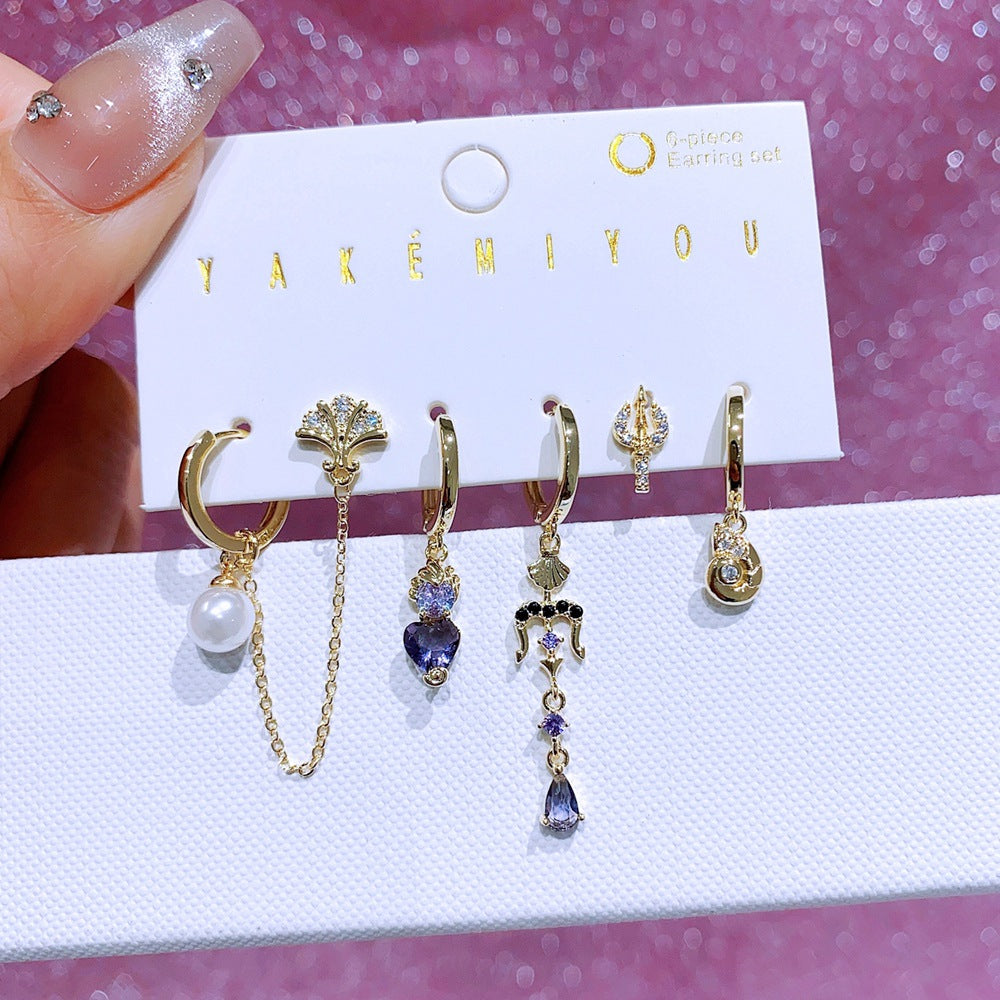 Fairy Tale Movie Villain Series Color Earrings
