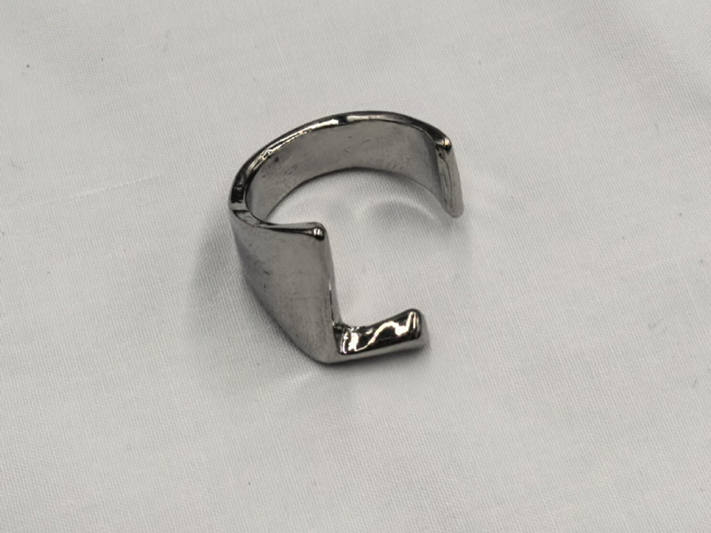 Style Open Glossy Letters Niche Design Metal Ring