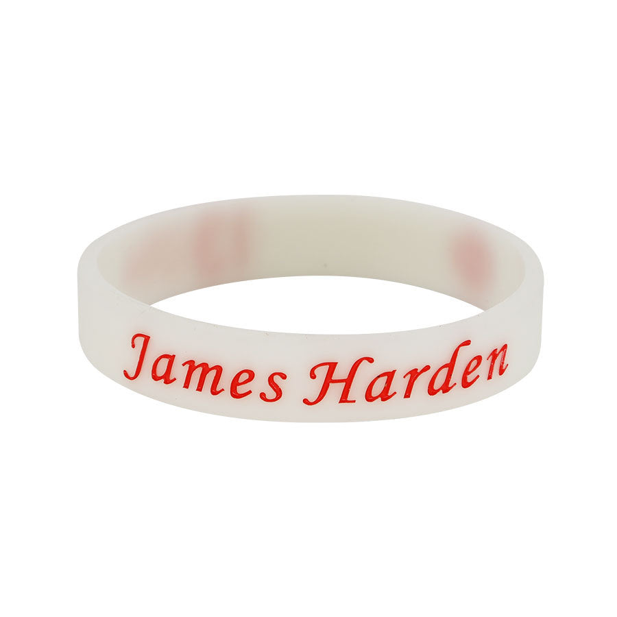 Star Concave Thickened Silicone Kobe James Basketball Bracelet