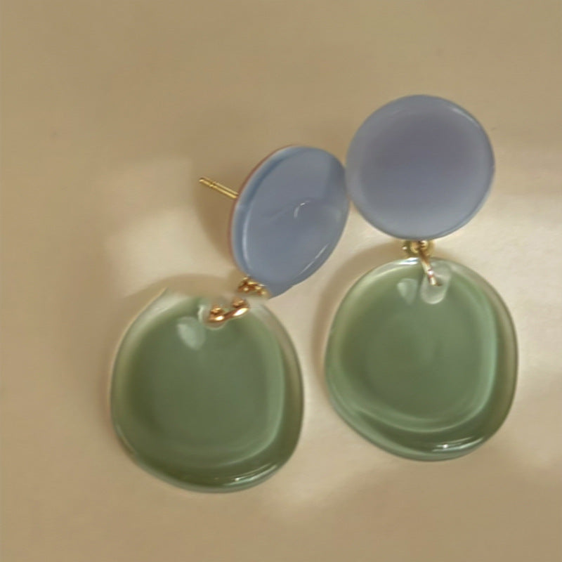 Women's Flower Shell Tassel Light Luxury High-grade Earrings