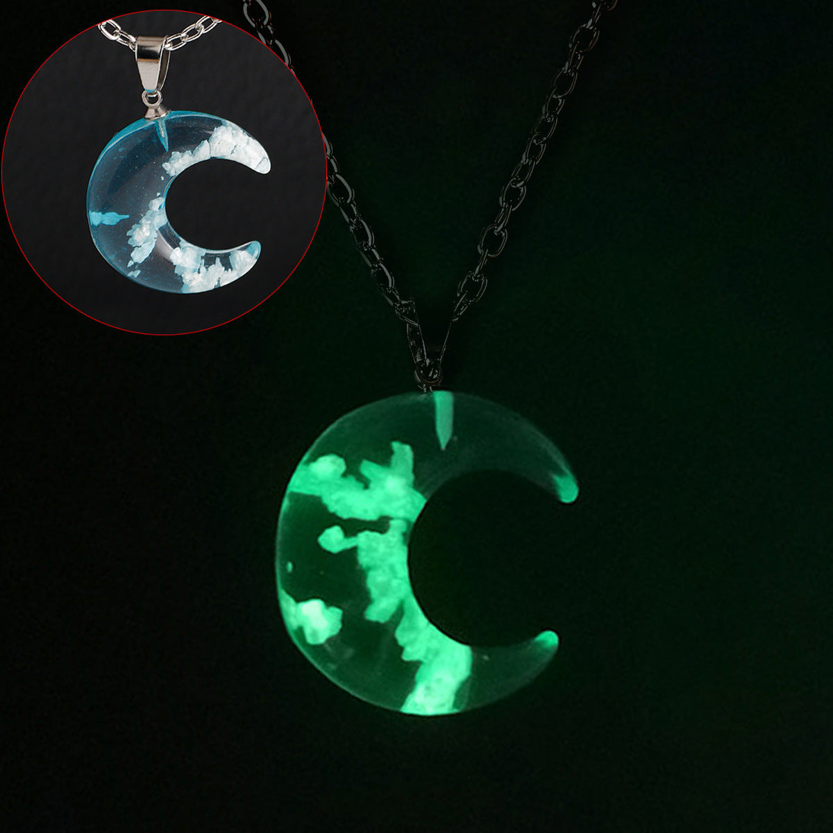 Accessories Nightclub Rock Night Light Wing Dragon Treasure Necklaces