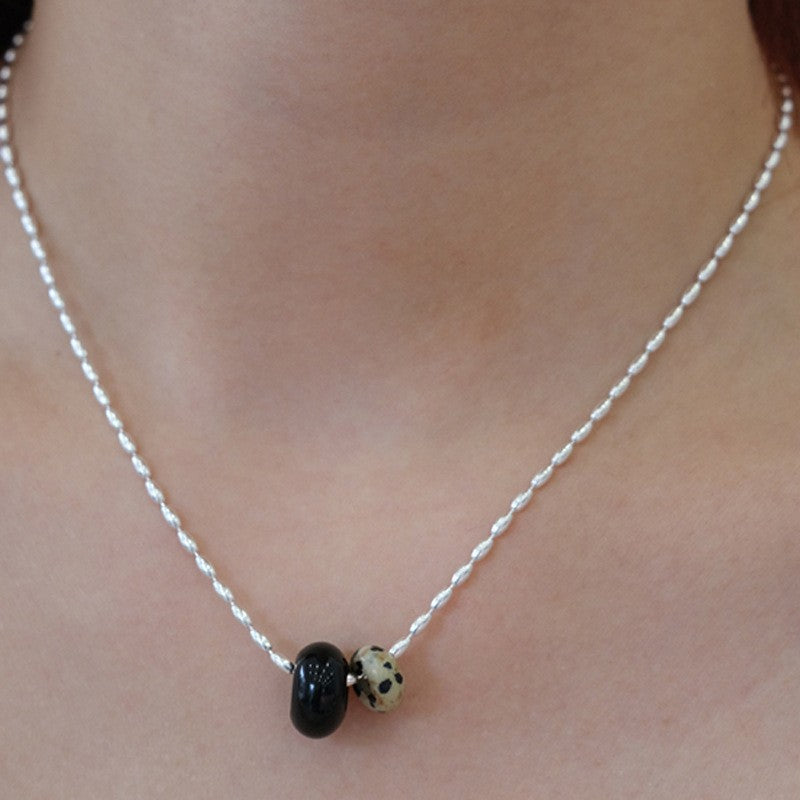 Natural Stone Female Summer Simple Temperamental Necklaces