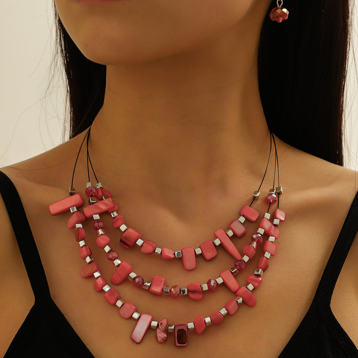 Colorful Beaded Turquoise Fashion Elegant High-grade Jewelry Set