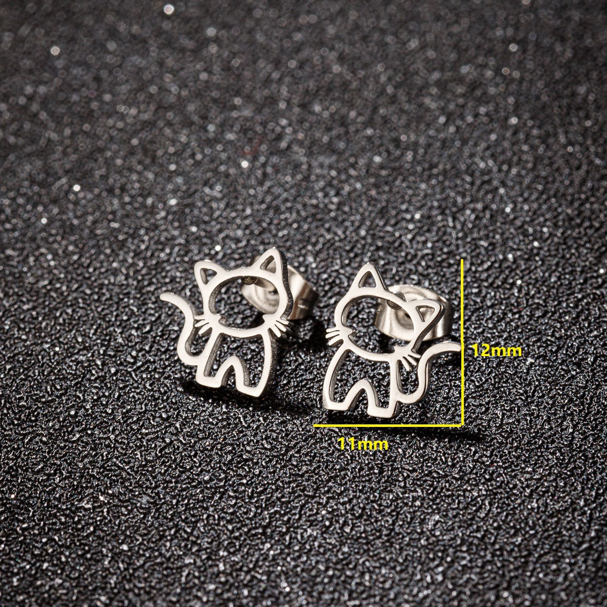 Cute Cartoon Kitty Sweet Simple Dopamine Earrings