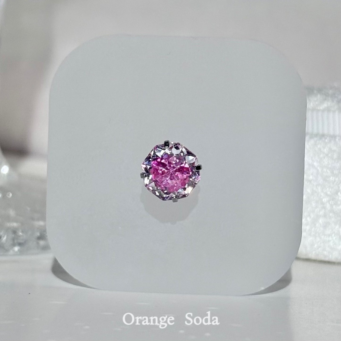 Pink Rose Bridal Bouquet Ear Bone Titanium Stud Earrings