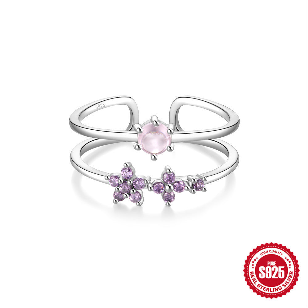 Niche Design Love Petals Open Index Rings