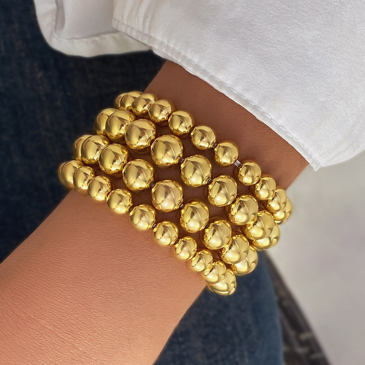Sweet Cool Beaded Female Hot Niche High-grade Love Male Bracelet