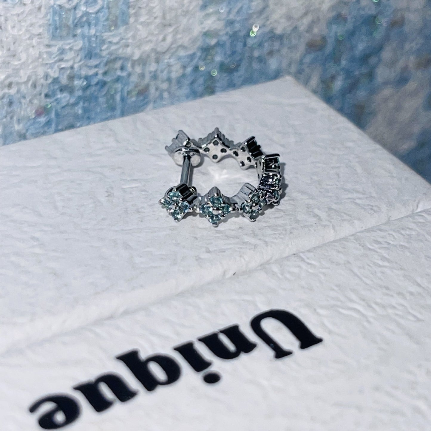 Steel Ear Bone Series Collection Clip Flash Earrings
