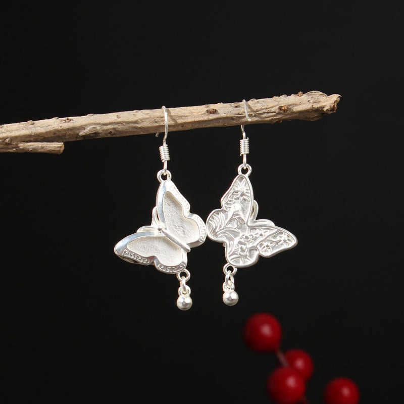 Ethnic Minority Style Handmade Miao Sier Earrings