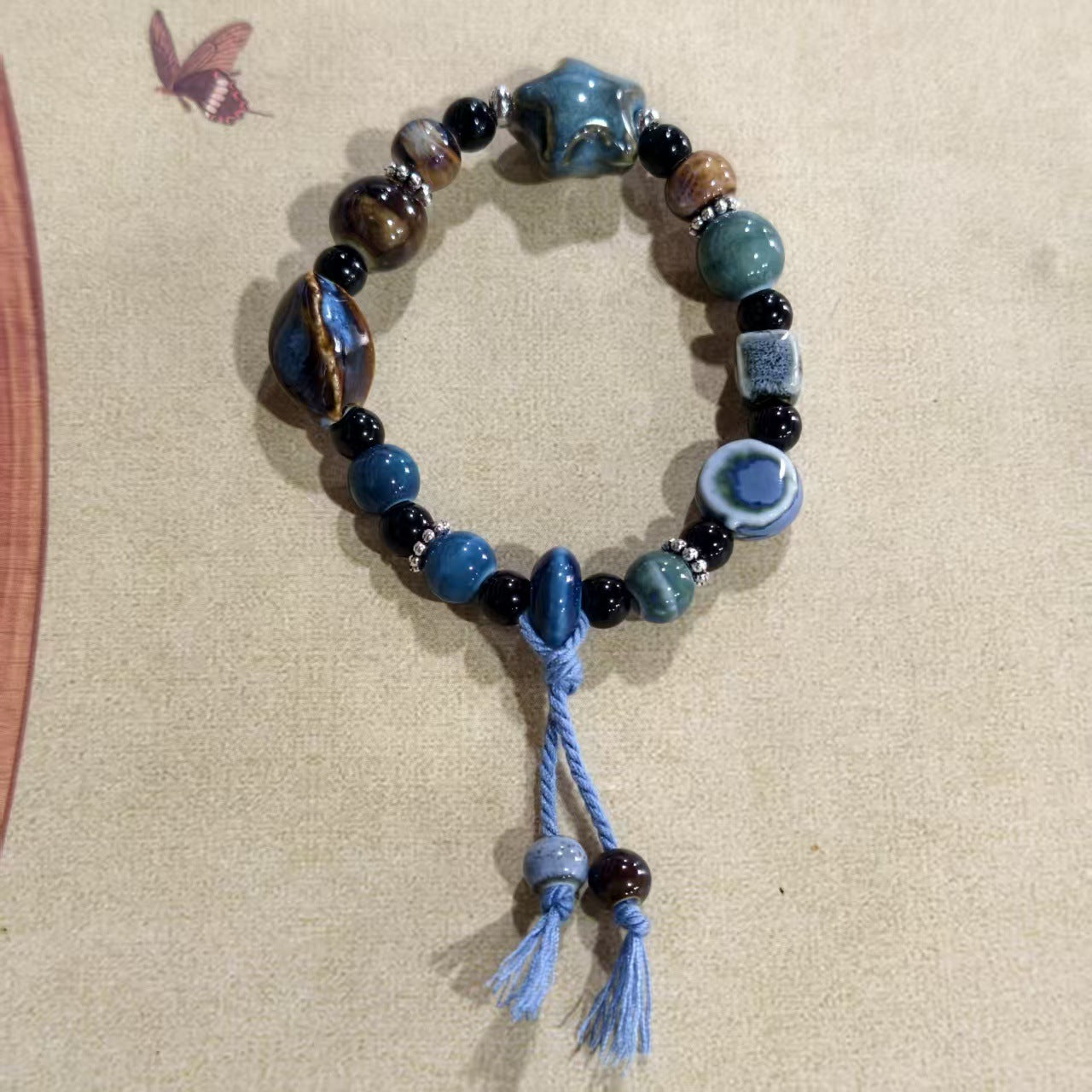 Alloy Ceramic Ethnic Style Single Handmade Filament Bracelet