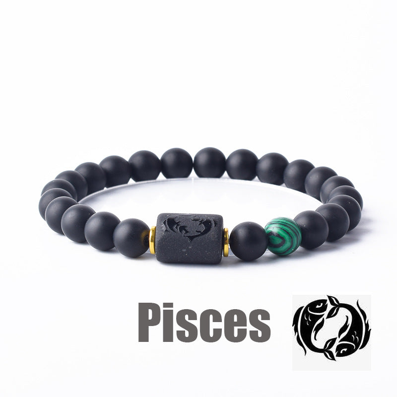 Constellation Natural Stone Beaded Twee Tigereye Bracelet