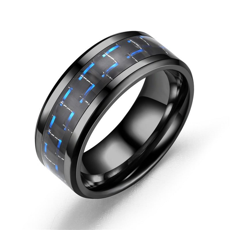 Fashion Creative Sier Flat Slotted Batch Flower Stainless Ring