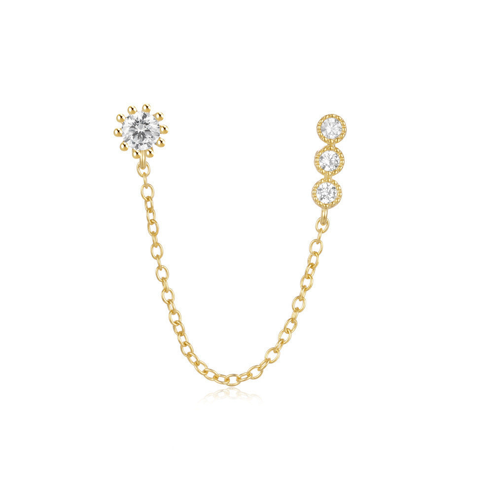 Women's Chain Tassel Ear Line Cold Style Stud Earrings