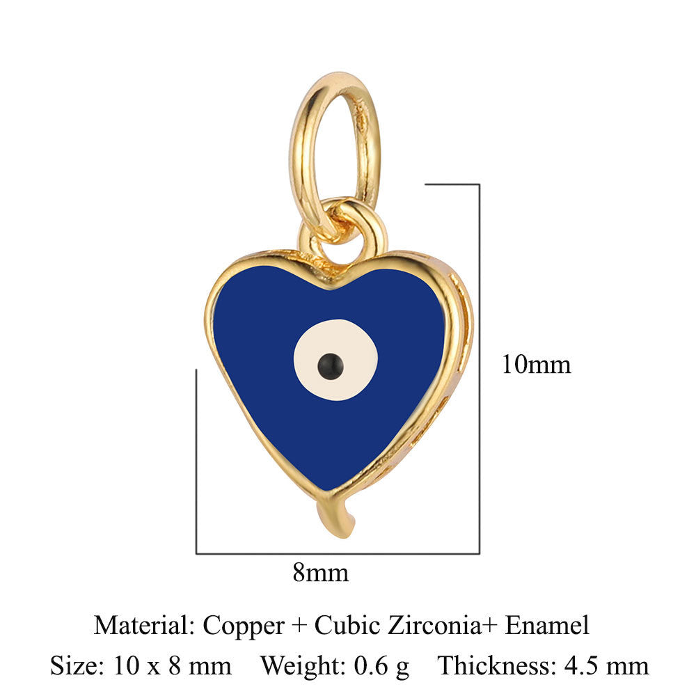 Snake Small Fish Copper Zircon Whale Tail Pendants