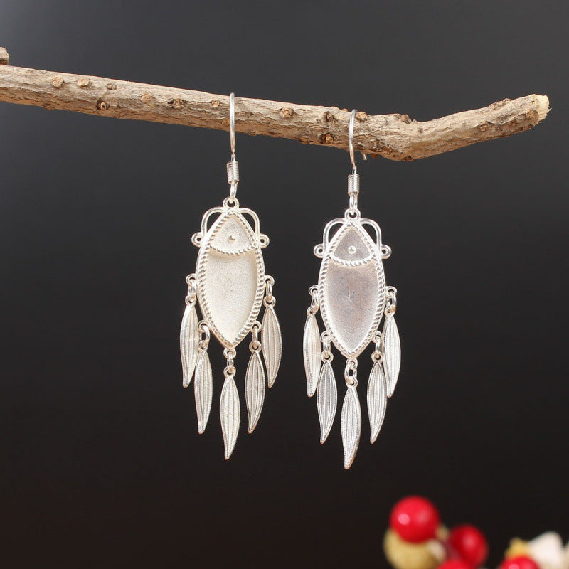 Ethnic Minority Style Handmade Miao Sier Earrings