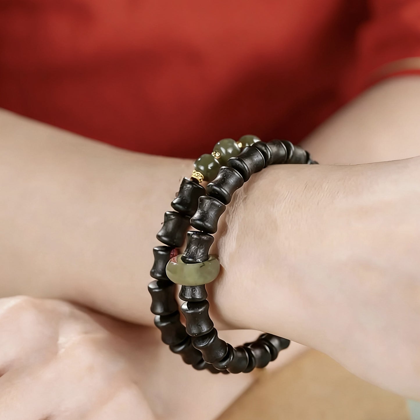 Design Natural Aromatic Beads Traditional Chinese Medicine Herbal Ancient Crafts Bracelet