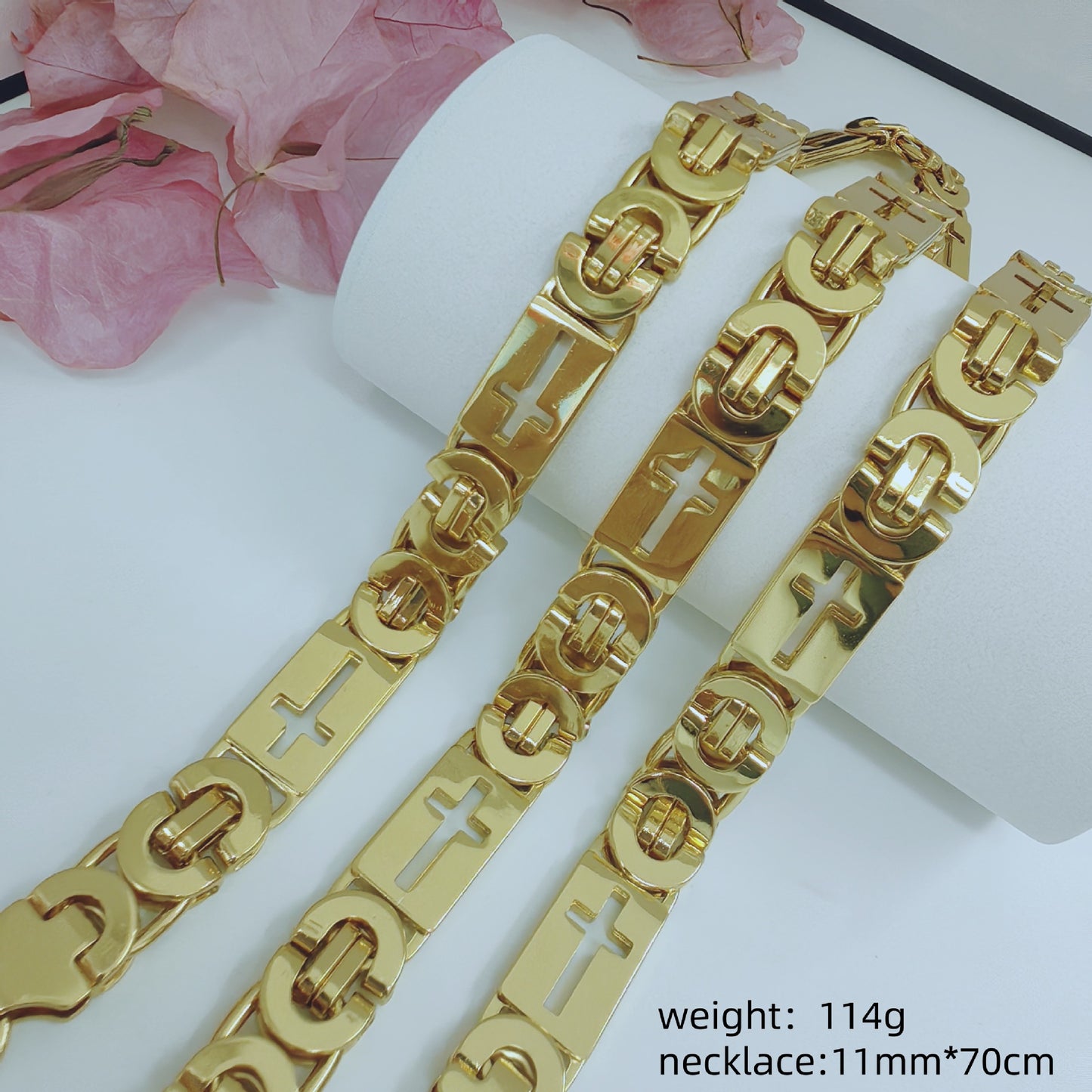 Fashion Trendy Unique Man's Stainless Steel Necklace