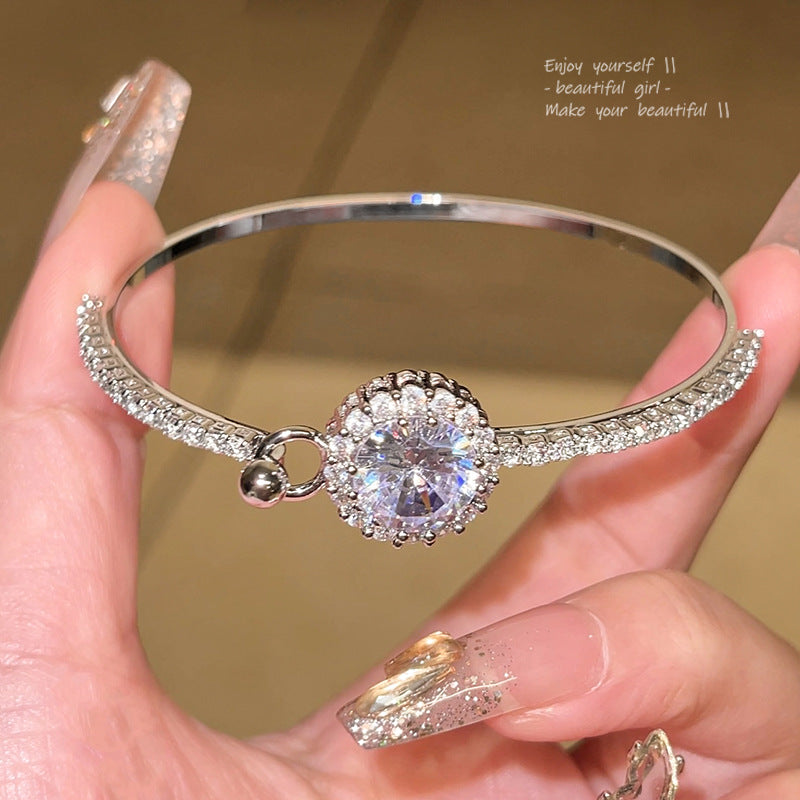 Refined Zircon Female High Sense Rhinestone Bracelet