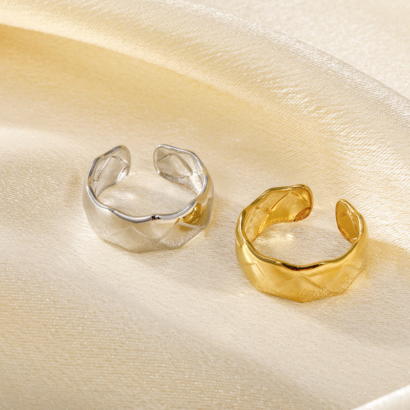 Prismatic Line Titanium Steel Fashion Trend Rings