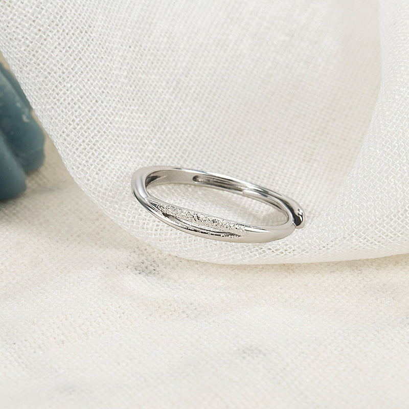 Female Light Luxury Simple Fashion Personality Design Cold Wind Ring