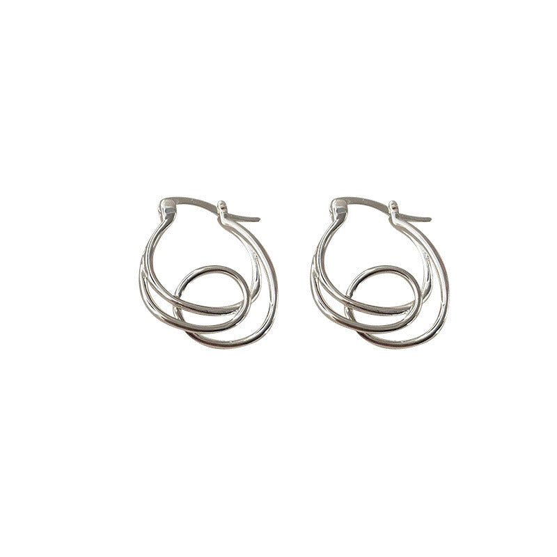 Simple Geometric Irregular Winding Personality Fashion Minority Ear Buckle