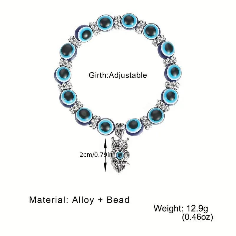 Devil's Eye Resin Round Beads Fatima Pendants