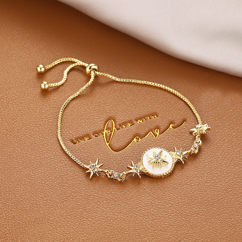 Vintage Pearl Female Style Design Simple Cold Bracelet