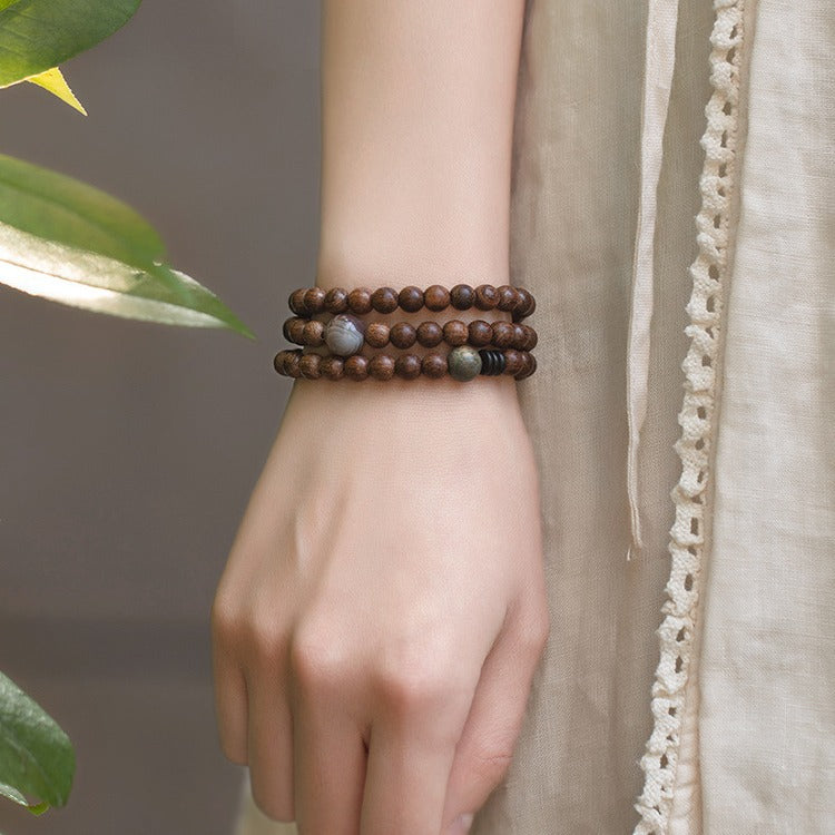 Women's & Men's Beads Literary Couple Retro Hand Bead Size Bracelet
