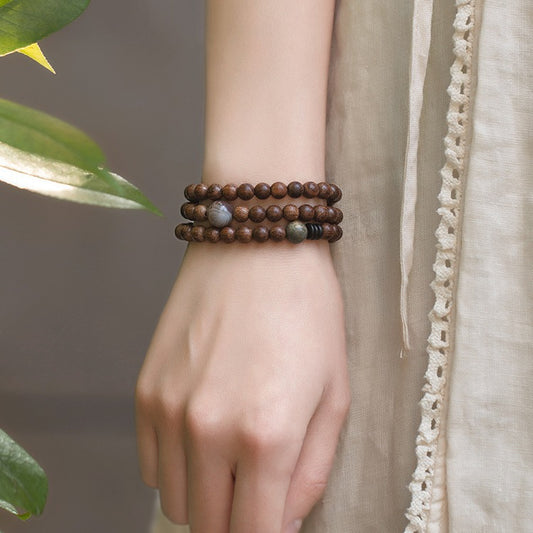 Women's & Men's Beads Literary Couple Retro Hand Bead Size Bracelet
