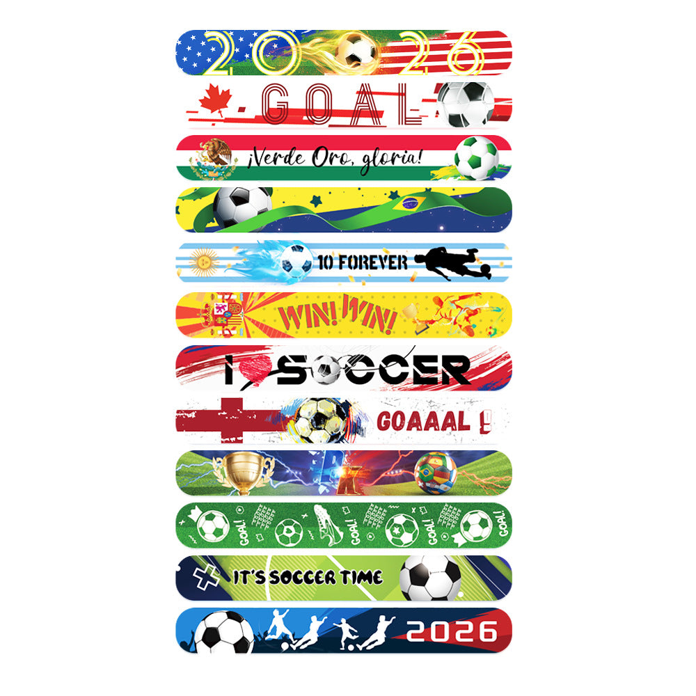 Children's Football World Cup Pop Toys Slap Party Gifts Track Bracelet